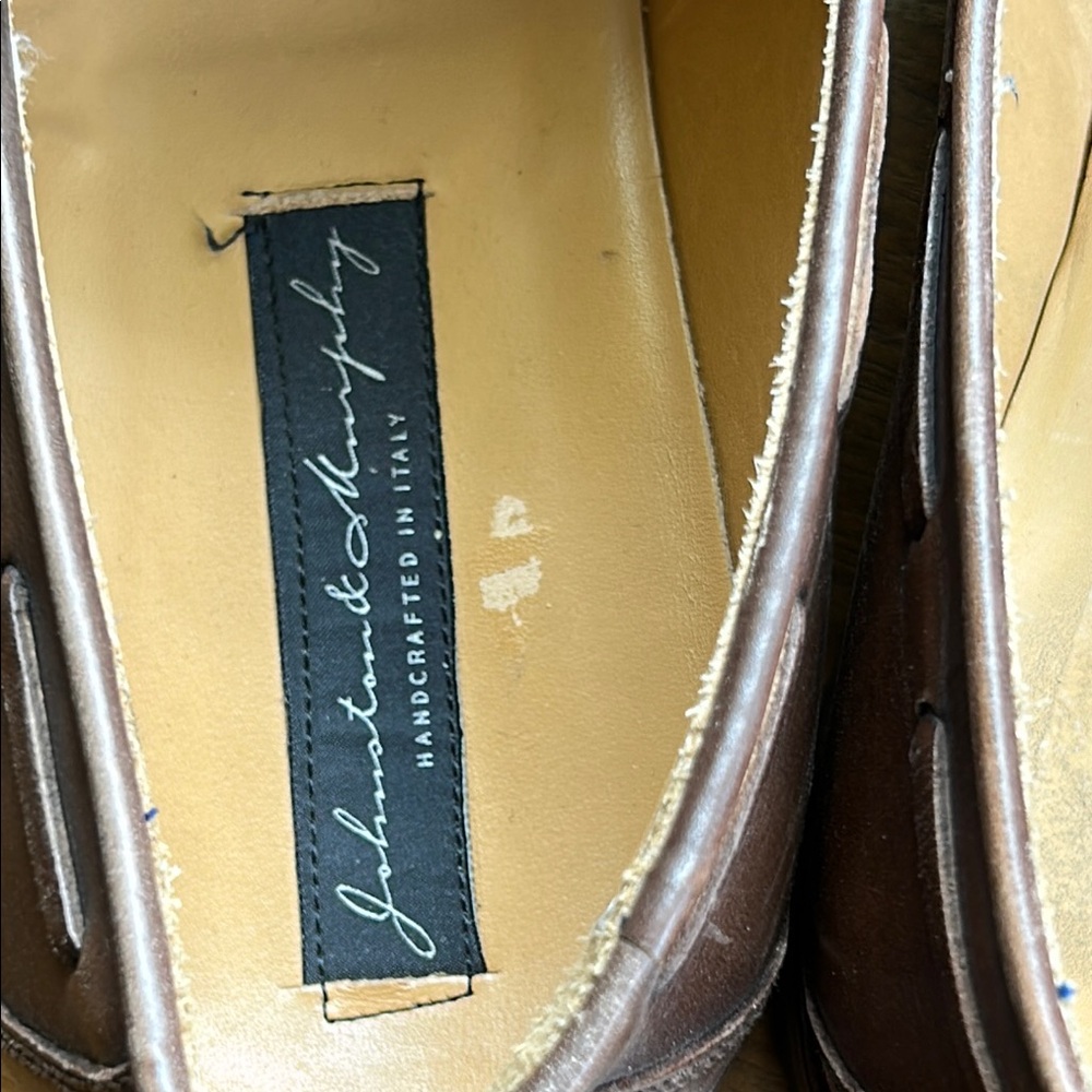 Johnston & Murphy Handcrafted Italian Leather Tassel Loafers Size 11M - Picture 3 of 8